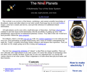 nasa nine planets org