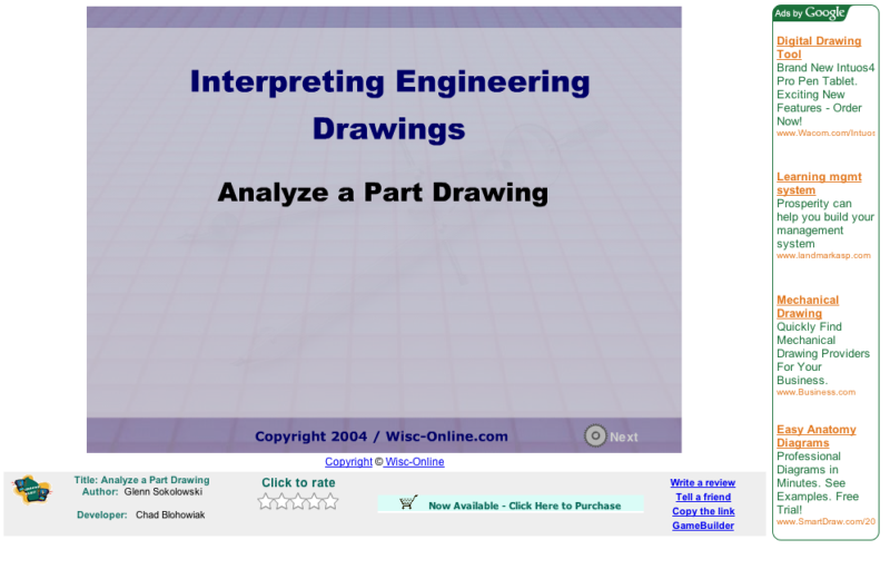 Applied Math And Science Education Repository - Analyze A Part Drawing