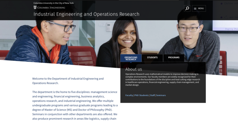 Industrial Engineering & Operations Research