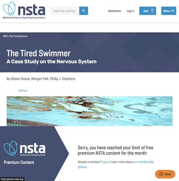 the tired swimmer a case study answers key quizlet