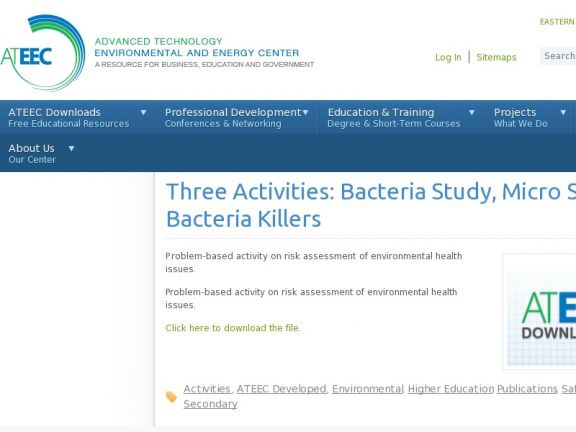 Three Activities: Bacteria Study, Micro Study, and Bacteria Killers